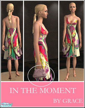 Sims 2 — IN THE MOMENT_004 by GRACE_1960 — ADULT/YOUNG ADULT - Requires MESH_SimChicKneeDressHeels5-01-05 !! You can