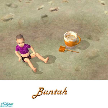 Sims 2 — Orange Sand Bucket by buntah — This is a recolor of the mesh file in this set.
