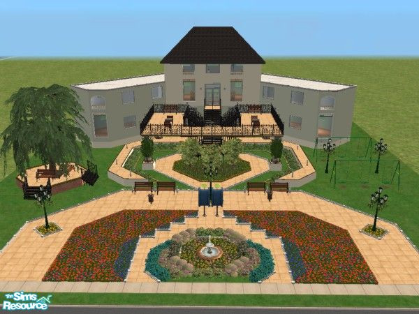 Sims 2 — Community Shops by Andracab — This lot has just about everything your Sim could ever need. Clothes,