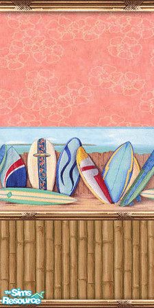 Sims 2 — am_summer16 by Cruella — FA-Theme Summer Beach Pary Walls. Great for wallpapering community beach shops and