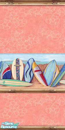 Sims 2 — am_summer15 by Cruella — FA-Theme Summer Beach Pary Walls. Great for wallpapering community beach shops and