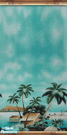 Sims 2 — am_summer18 by Cruella — FA-Theme Summer Beach Pary Walls. Great for wallpapering community beach shops and