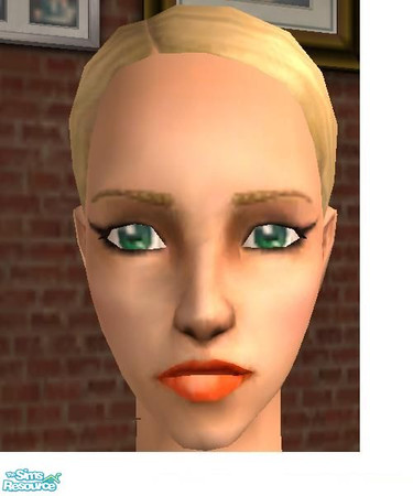 Sims 2 — kissable _lipstick orange by hacc2258 — Kissable Lips. Enjoy