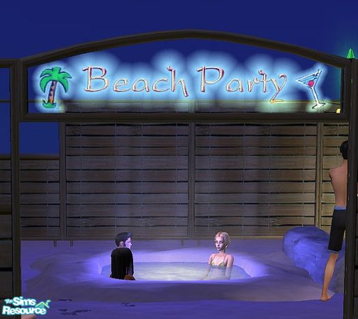 Sims 2 — Teen Beach Party - Garden Screen Entranc by Bitzybus — Works like an entrance for the Garden Screens and have