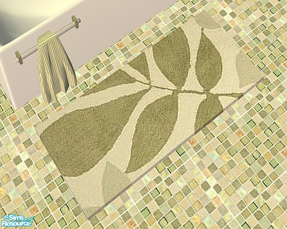 Sims 2 — Wildlands Tile Bathroom - 2x1 Rug by agaliha5 — This is a recolor of a bathroom set by erininy sims 2. You must