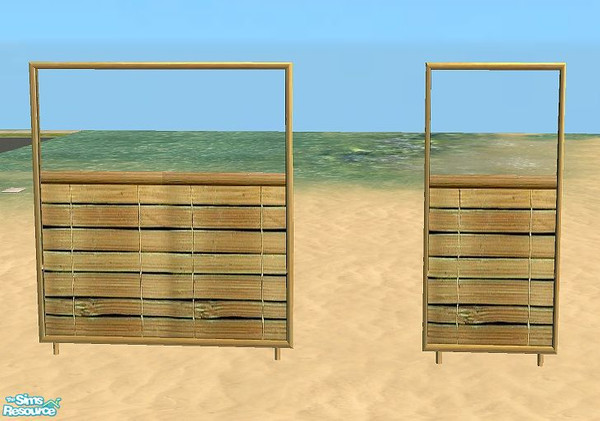 Sims 2 — Teen Beach Party - Wood Screen 2 by Bitzybus — Part of the "Teen Beach Party set" *recolor* You will