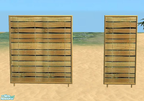 Sims 2 — Teen Beach Party - Wood Screen 1 by Bitzybus — Part of the "Teen Beach Party set" *recolor* You will