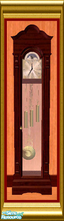 Sims 2 — Clock by oldmember_SavannahSims — Enjoy that extra bit of luxury for the senses with this Natural Mahogany Wood