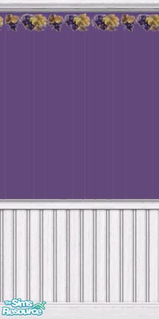 Sims 2 — Grape Vines Bathroom Wall by mizmugs — I made this to match the maxis sinks and toilet with the grapevine