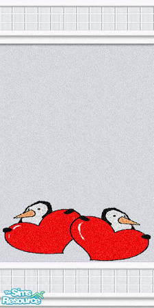 Sims 2 — Designer Vinyl 3 by Lorah — Beautiful designer walls in grey vinyl and grey tiles for kitchen or bath. Penguins