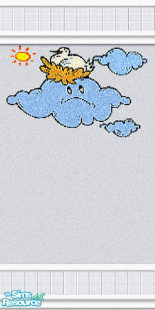 Sims 2 — Designer Vinyl 12 by Lorah — Beautiful designer walls in grey vinyl sheeting and grey tiles for kitchen or bath.