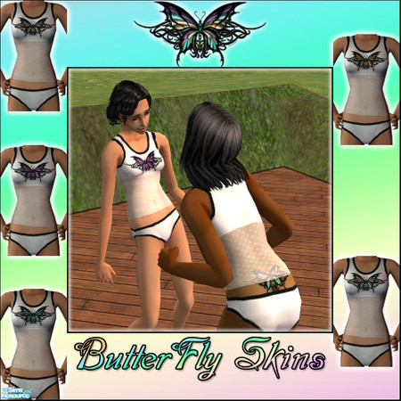 Sims 2 — Butterfly Skins by sww — make sure to also check out my matching skintones set :) these skins are undies for