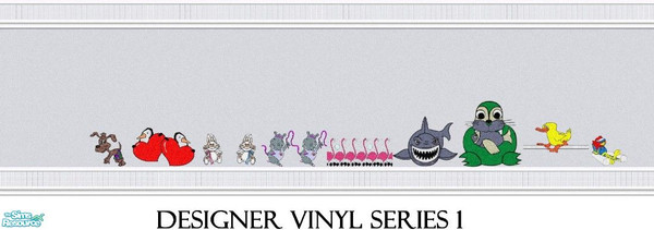 Sims 2 — Designer Vinyl Series 1 by Lorah — Beautiful and fun! Grey designer vinyl sheetings with grey tiles for your