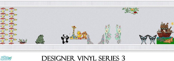 Sims 2 — Designer Vinyl Series 3 by Lorah — Beautiful and fun! Grey designer vinyl sheeting and grey tiles for your