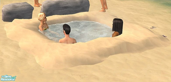 Sims 2 — Teen Beach Party - Beach Spa by Bitzybus — Create your own beach oasis! Perfect for that beach party or that