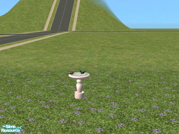Sims 2 — Vintage Victorian Garden Wedding Bird Ba by c_literati — Recolor of the beautiful bird bath by BitzyBus. Sorry,