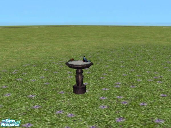 Sims 2 — Vintage Victorian Garden Wedding Bird Ba by c_literati — Recolor of the beautiful bird bath by BitzyBus. Sorry,