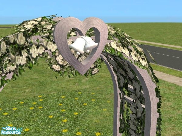 Sims 2 — Vintage Victorian Garden Wedding Bells i by c_literati — Victorian-style items in classic white or wrought iron