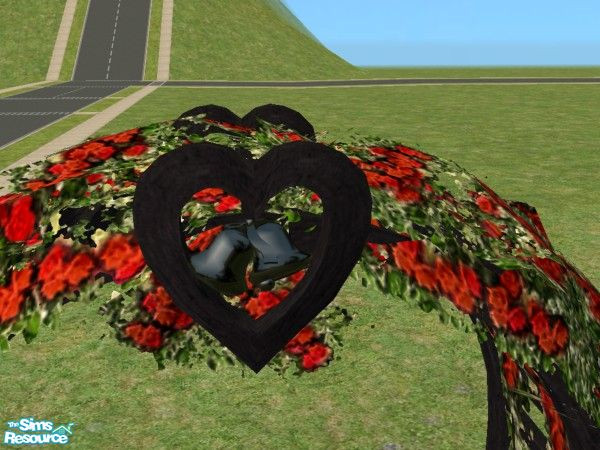 Sims 2 — Vintage Victorian Garden Wedding Bells i by c_literati — Victorian-style items in classic white or wrought iron