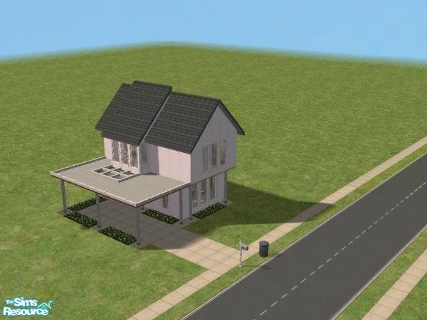 Sims 2 — Tiny Townhouse by kittymouse79 — This beautiful two story town house can be purchased fully furnished for under