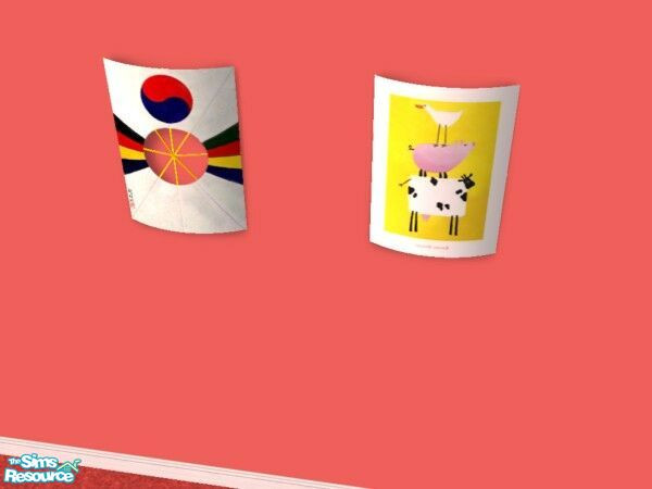 Sims 2 — Bangpae Yeon Reprint Set by Modfan by modfan — Reprint for the Bangpae Yeon wall art. Please do not redistribute