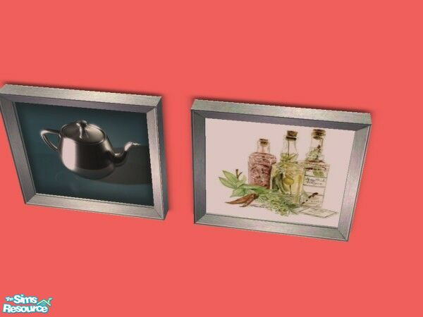 Sims 2 — Handle and Spout Reprints by Modfan by modfan — Reprint of the Bella Squared painting with customized frame.