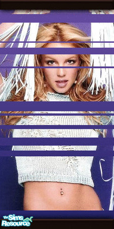 Sims 2 — Britney Wallpaper set by bananasplits — If you put these together in a room, they look really good!