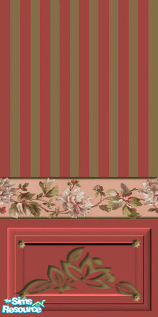 Sims 2 — JJs pretty peonys stripe 2 by thesorceress — Made by The Sorceress