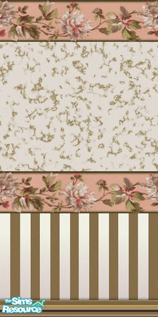Sims 2 — JJs pretty peonys marble stripe 3 by thesorceress — Made by The Sorceress