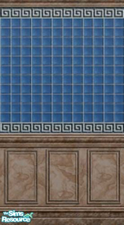 Sims 2 — Lapis Lazuli Wall Tile by sara_dippity — Adapted from The Sims Deluxe by sara_dippity. TSRAA all the way.