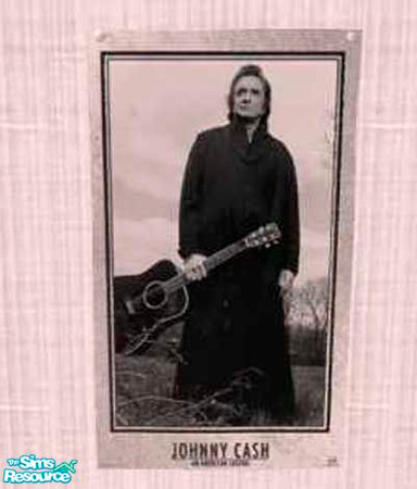 Sims 2 — jgkcollegeposter johnny cash by ljkane — The Man in Black
