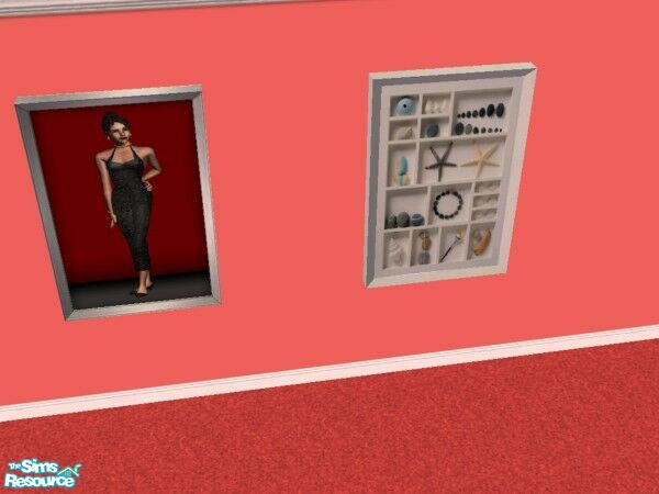 Sims 2 — Lady on Red Reprint Set by Modfan by modfan — Reprint of the Lady on Red Paint, with its own unique frame. -