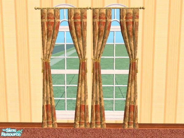 Sims 2 — Mexican Spice Curtains by TSR Archive — The Mexican Spice Curtains.TSRAA Member