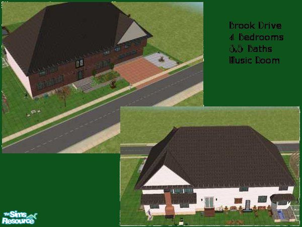 Sims 2 — Brook Drive by Tricross — When my daughter learned that I had started doing the Texture Challenges here because