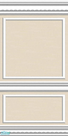 Sims 2 — jsf2WFWTaupe by jsf — White, beaded mouldings with panels hold a versatile taupe paint to use anywhere in your