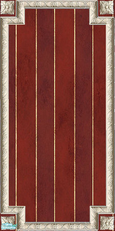 Sims 2 — Striped Marble Red with Paneling by Eboluh — Striped red marble with victorian style paneling. Hope you enjoy!