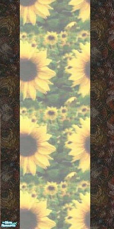 Sims 2 — sunflower wall by jasmine63 — sunflower wall