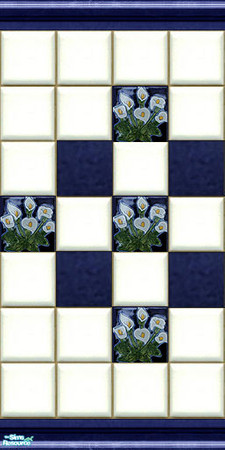 Sims 2 — Calla Lily Tile by Halfcreek — created by Halfcreek