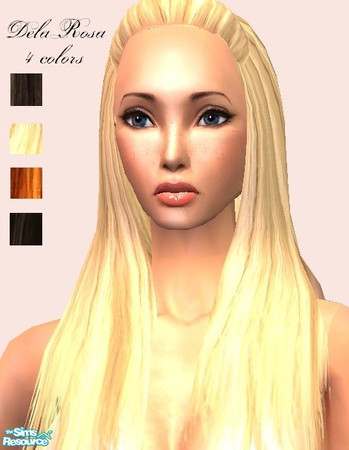 Sims 2 — DelaRosa - Hair Set by taki1002303 —  This is the recolor set of my \" Bomber hair mesh for females\"