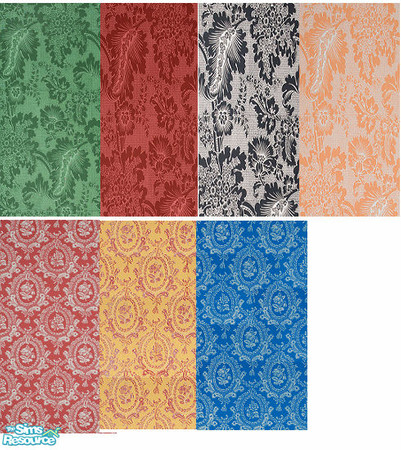Sims 2 — Historic wallpaper set by k.i.tt.i — Nice historic wallpaper for big castle for princ and princess living in