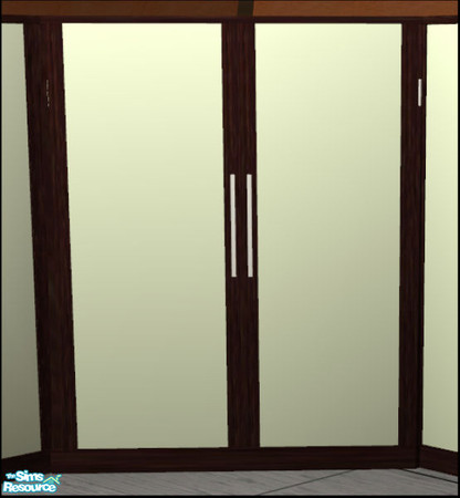 Sims 2 — Naturals Bedroom Ebony -Cornerwardrobe-green by Elize-37sims — Greendoor panels