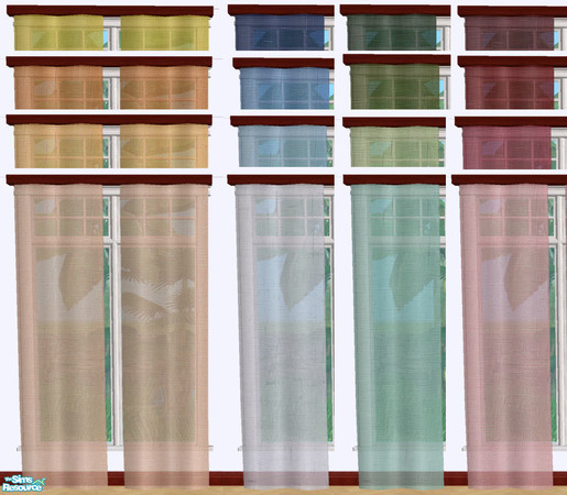Sims 2 — Ikea Kramfors Living Curtain Recolors Set by azzurrina — Ikea Kramfors Living Curtain Recolors Set