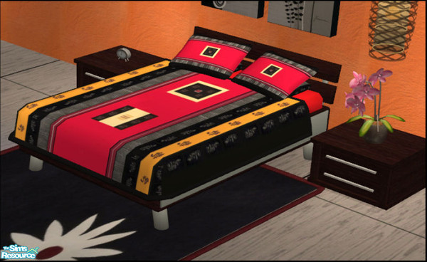 Sims 2 — Naturals Bedroom Ebony - Daycover by Elize-37sims — Recolor of the Daycover