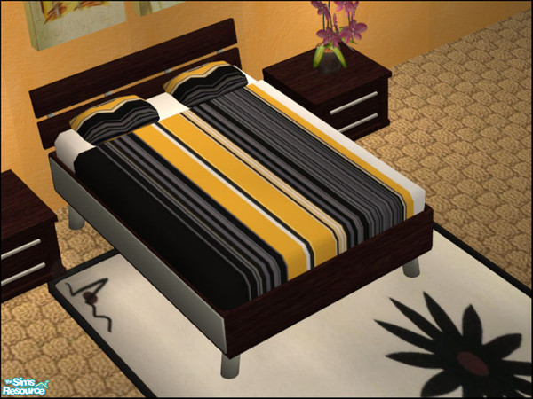Sims 2 — Naturals Bedroom Decor Set 2 - Bedding by Elize-37sims — Recolor of the Naturals Bedroom Bedding.