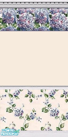 Sims 2 — Spring Lilacs by angylinni — Soft muted background with blue and purple lilacs. Lilac border and white crown,