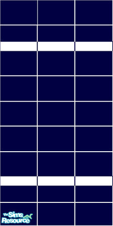 Sims 2 — Navy Bathroom Tile Wall by phisor — Navy blue tile wall with white accent tiles. Part of the Navy Bathroom