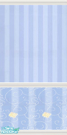 Sims 2 — Blue Romance Wall 2 by Girl-from-mars — Has 5 matching walls and 6 matching floors.