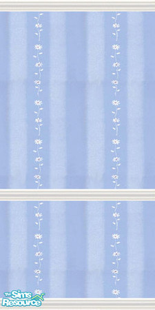 Sims 2 — Blue Romance Wall 3 by Girl-from-mars — Has 5 matching walls and 6 matching floors.