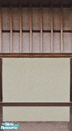 Sims 2 — Shogun Japanese Wall Covering by sara_dippity — Adapted from The Sims Deluxe.