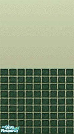 Sims 2 — Deep Jade Wall Treatment by sara_dippity — Adapted from The Sims Deluxe.